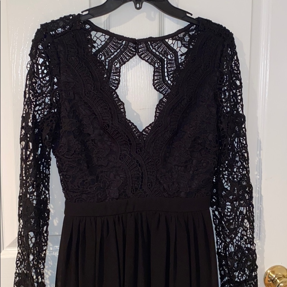 Lulu’s lace and chiffon dress